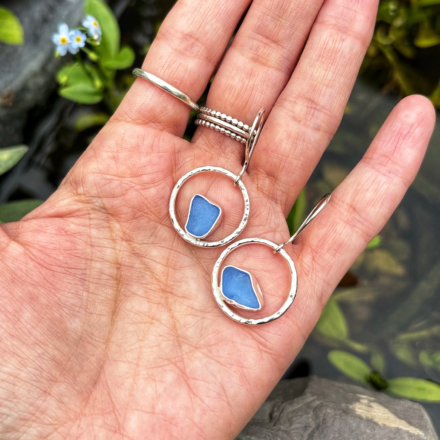 Cornflower Seas Earrings