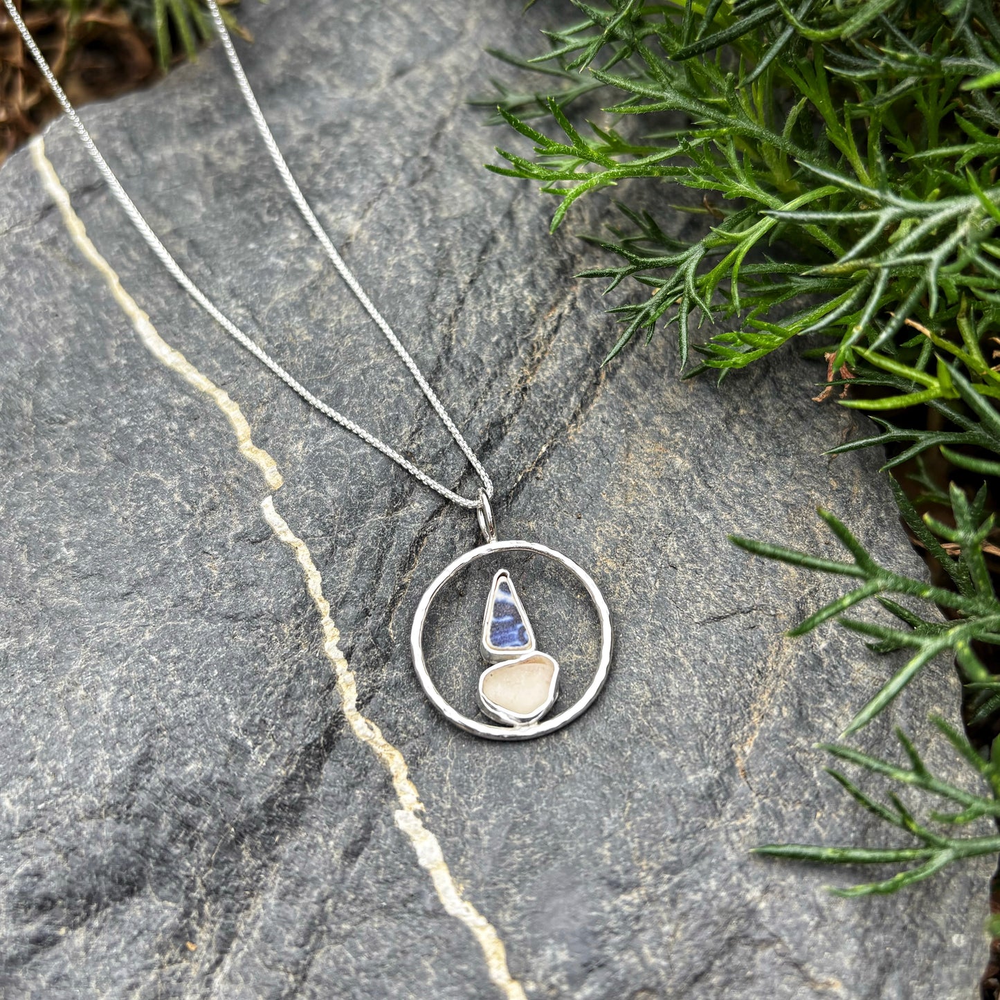Encircled Sailboat Necklace