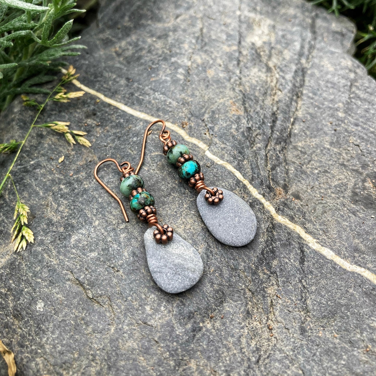 Beach Slate Earrings
