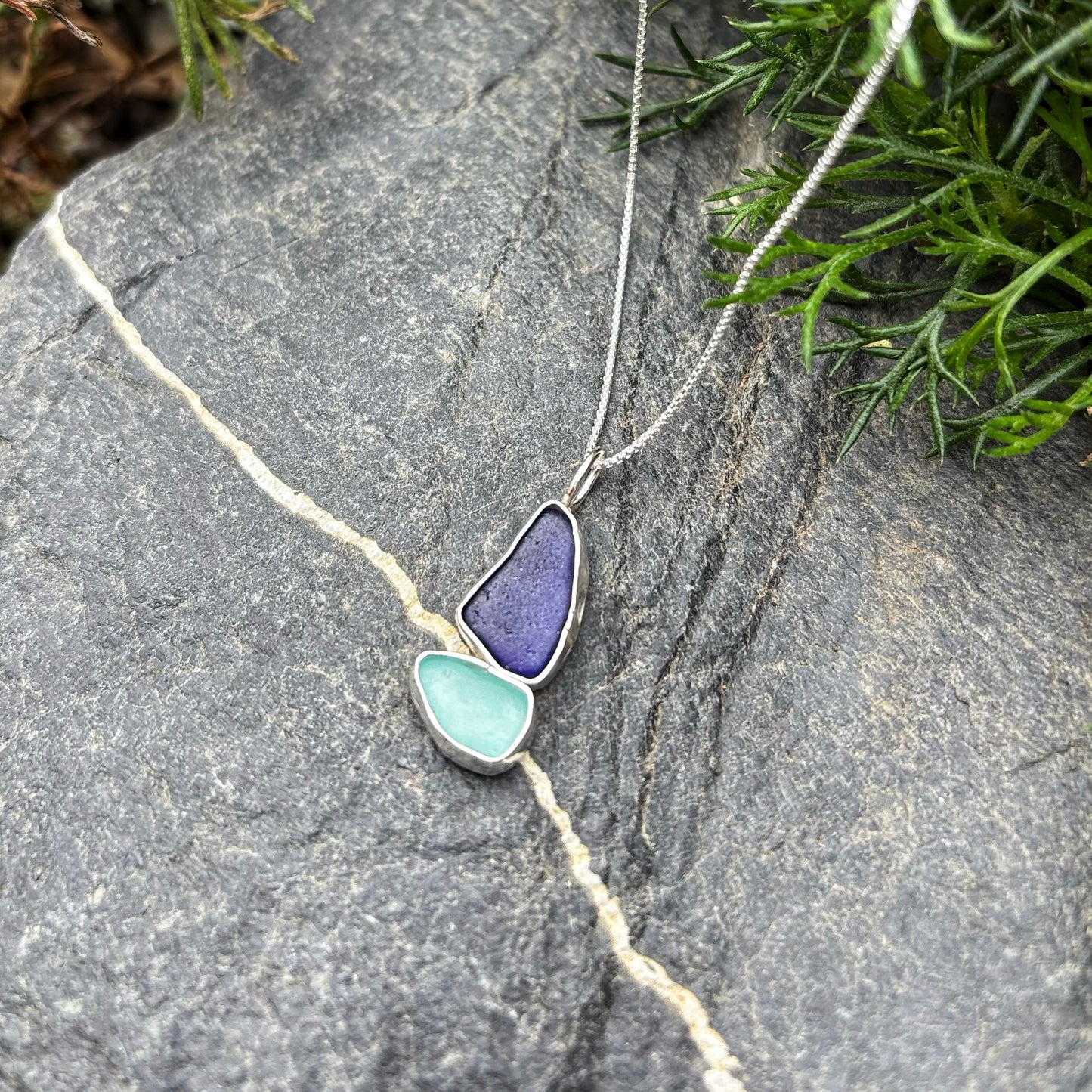 Cobalt Sailboat Necklace
