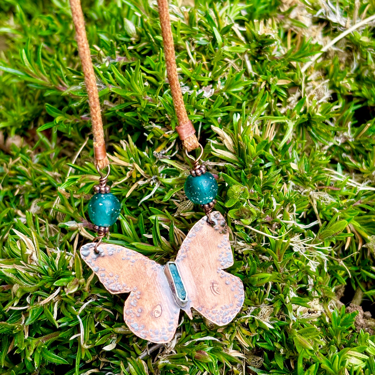 Copper Butterfly Necklace