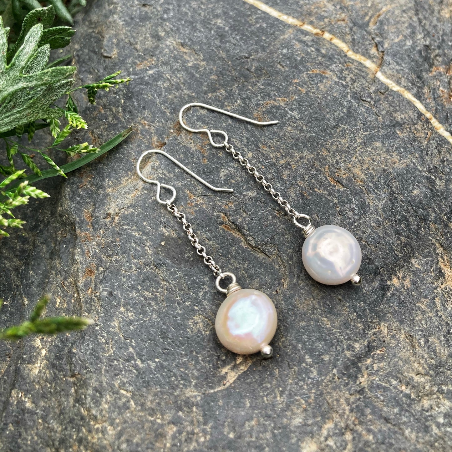 Ocean Pearl Drop Earrings