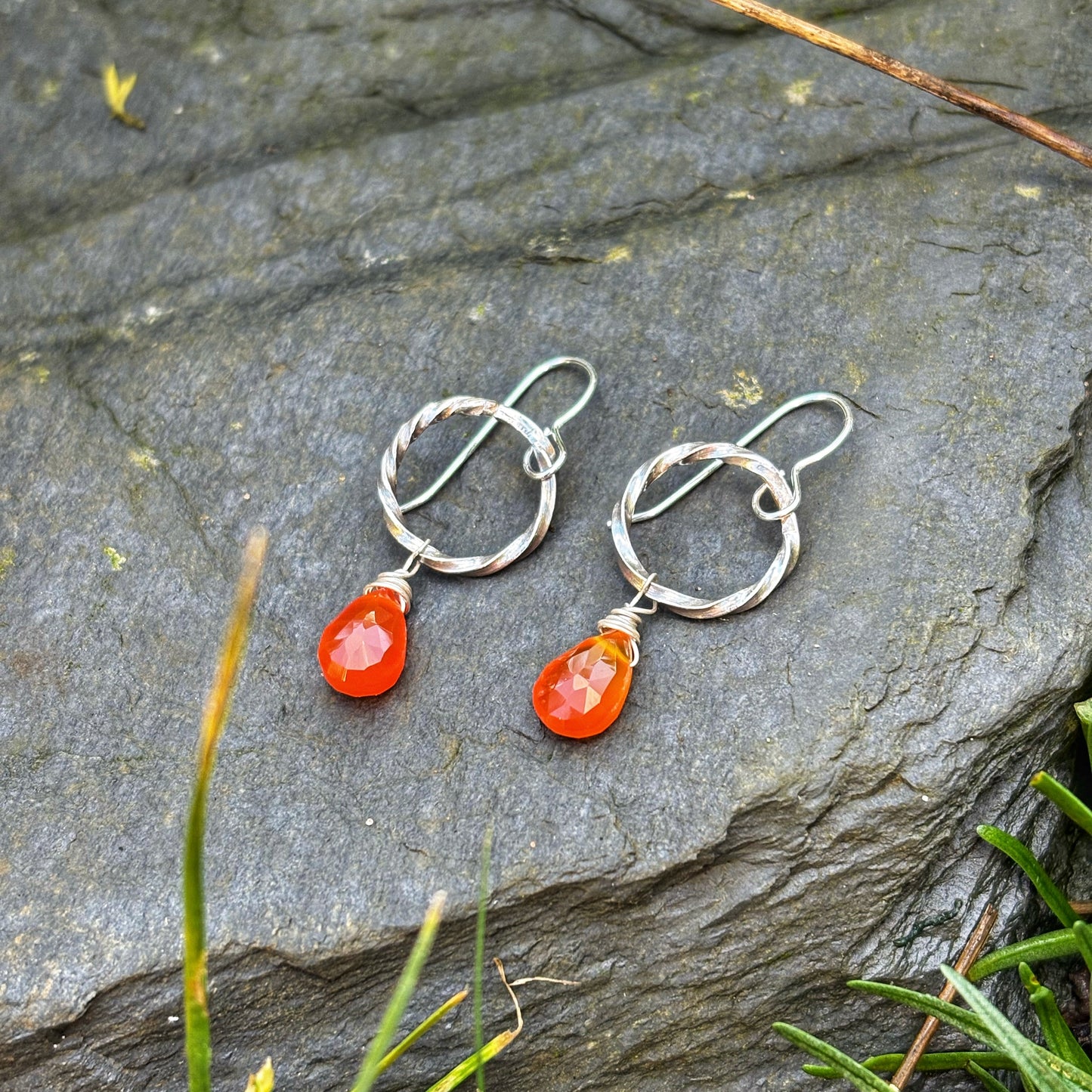 Carnelian Drop Earrings