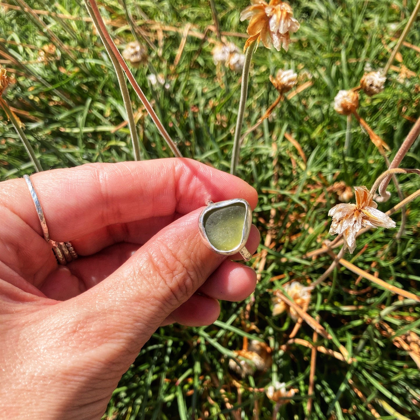 Adella Sea Glass Ring
