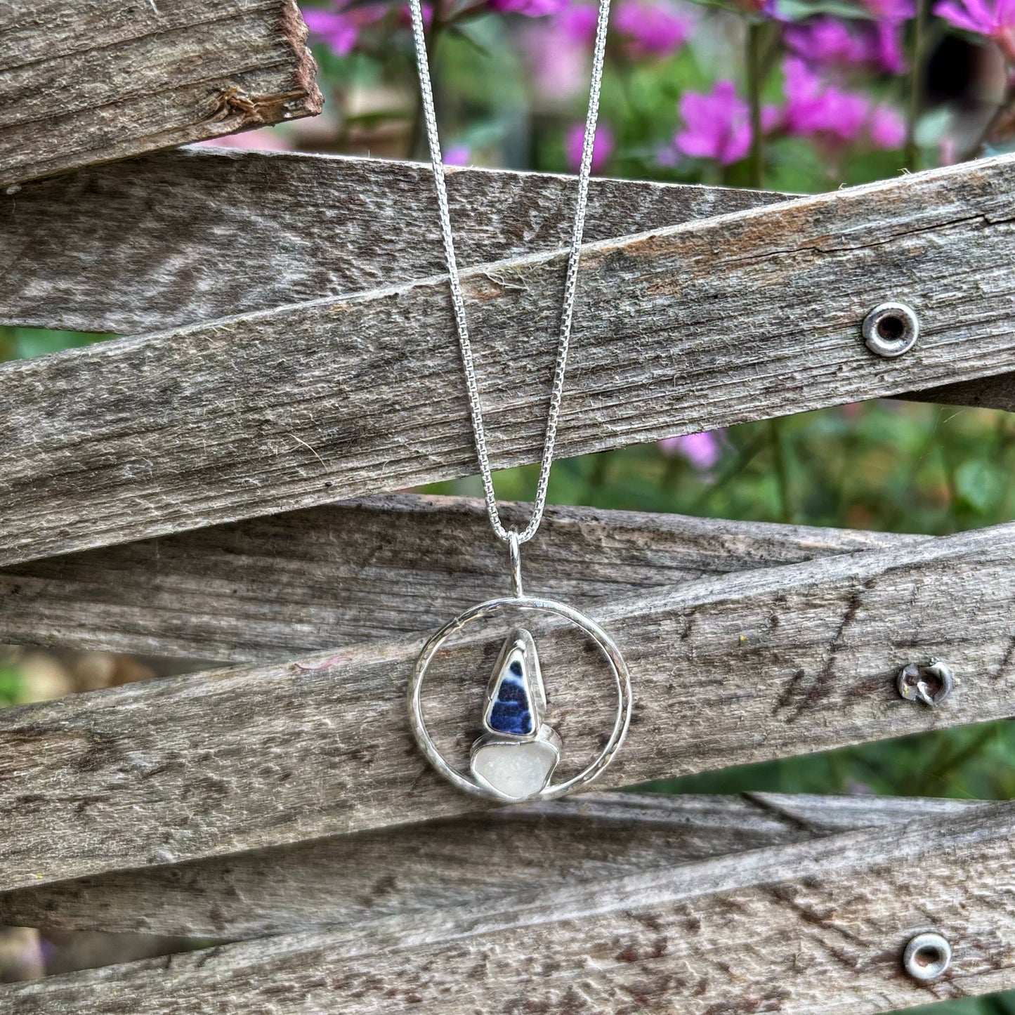 Encircled Sailboat Necklace