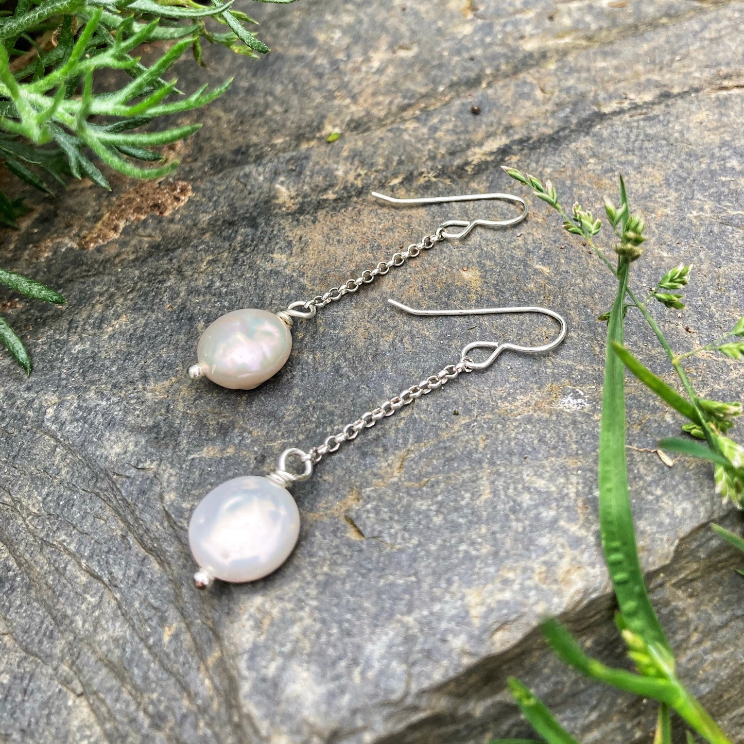 Ocean Pearl Drop Earrings