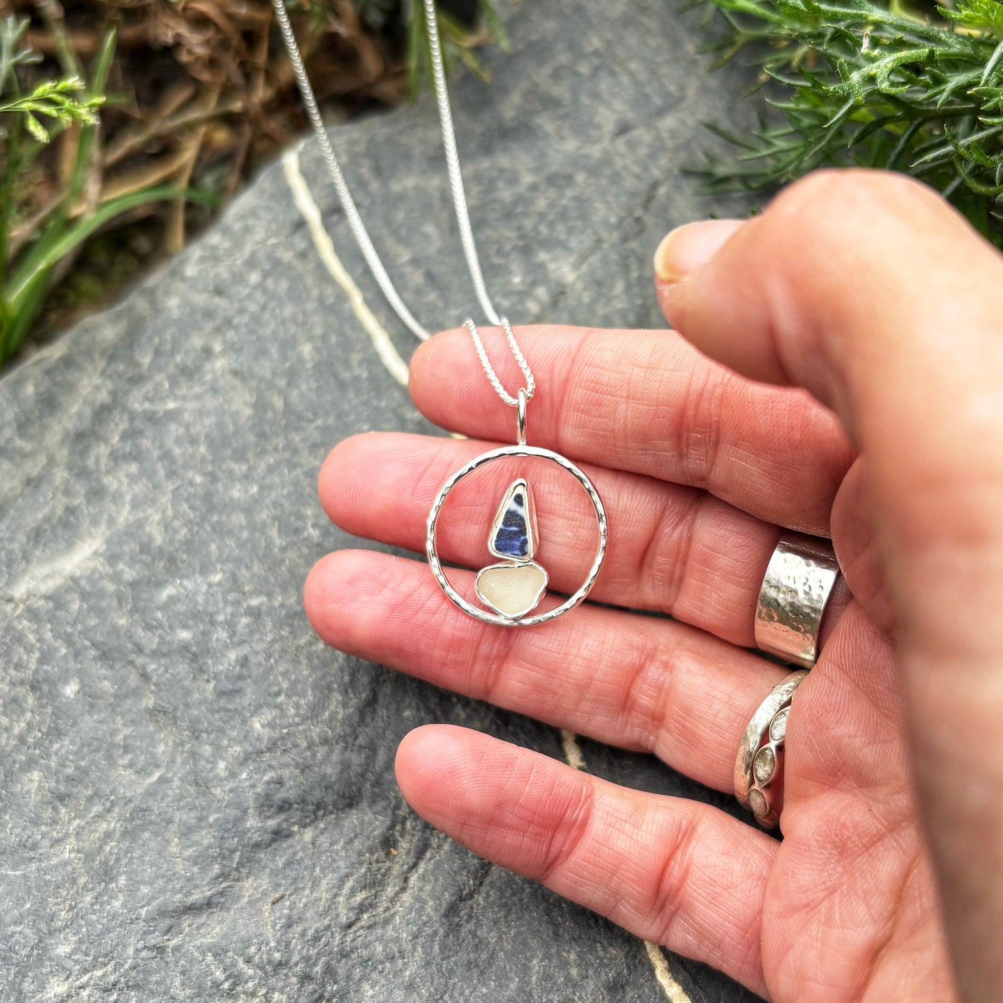 Encircled Sailboat Necklace