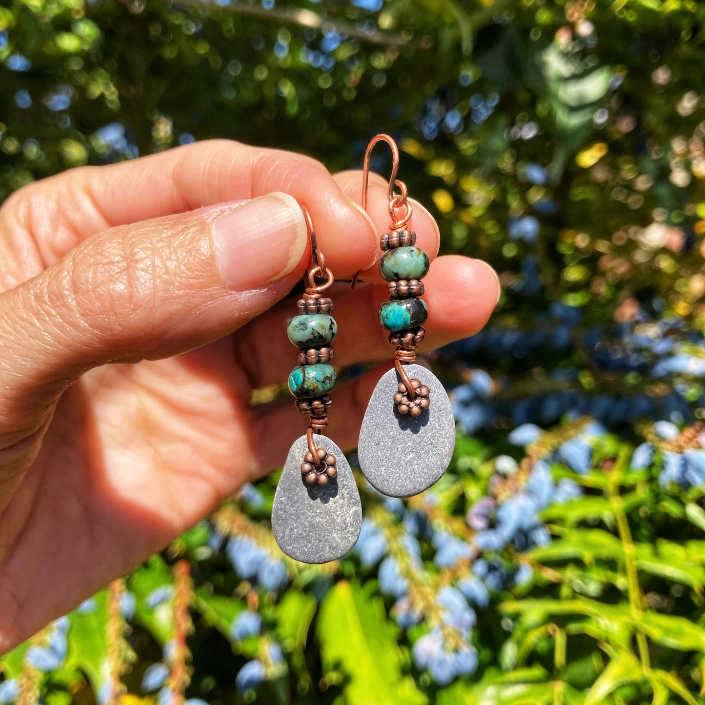 Beach Slate Earrings