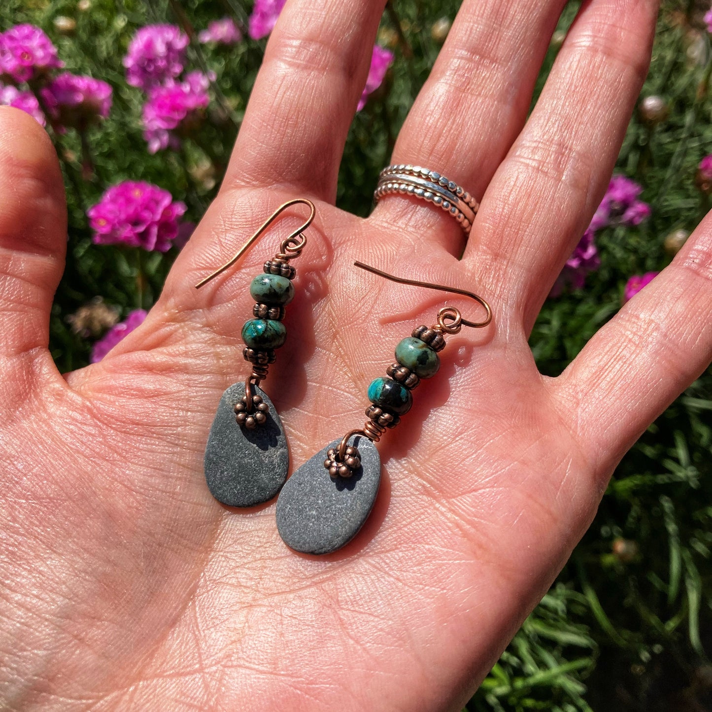 Beach Slate Earrings