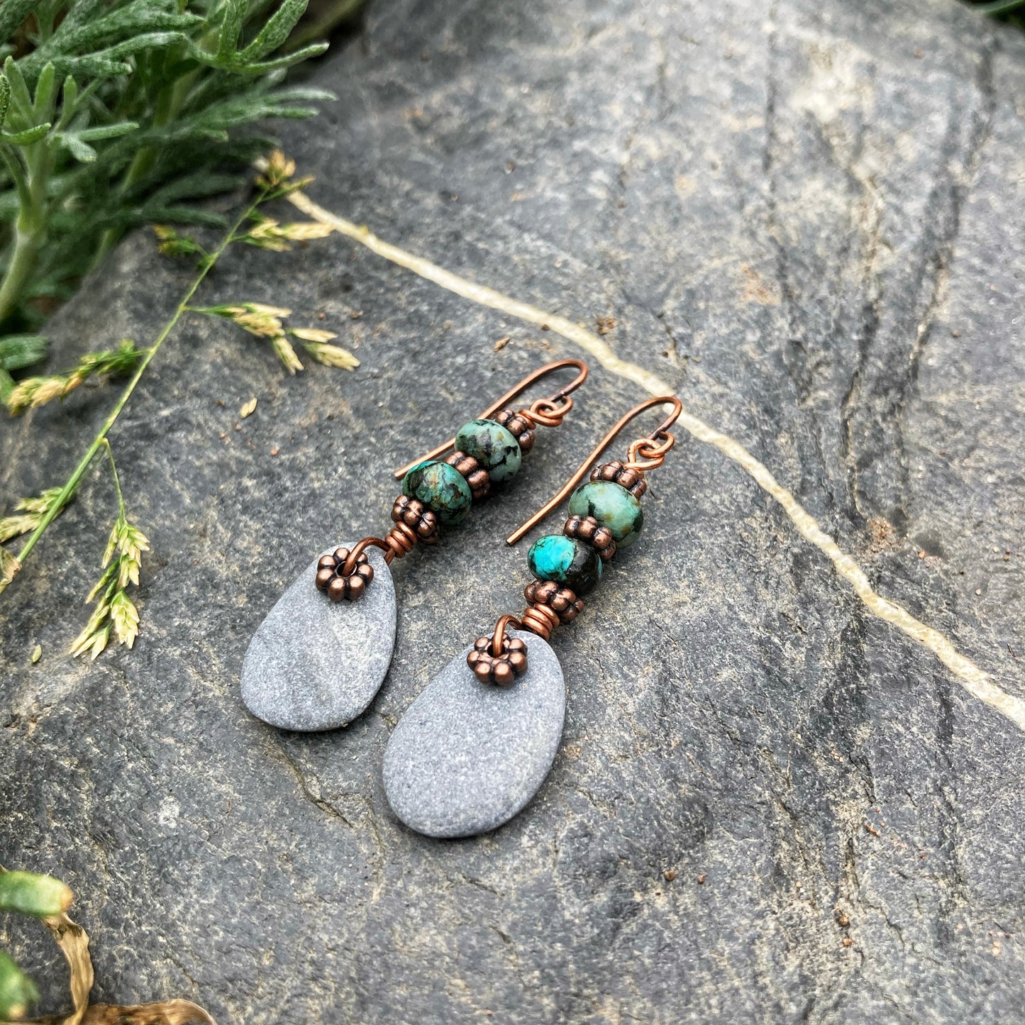 Beach Slate Earrings