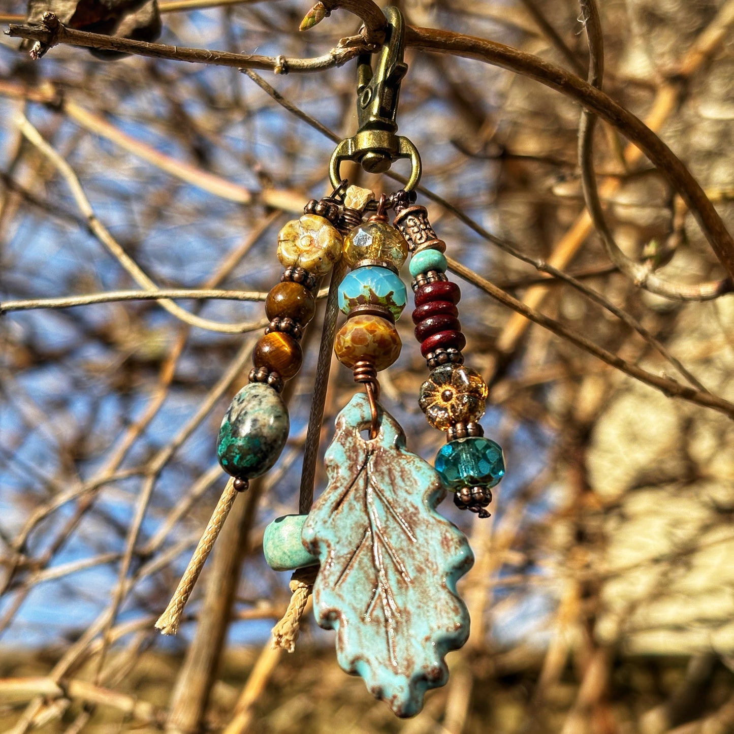 Autumn Oak Handbag Charm