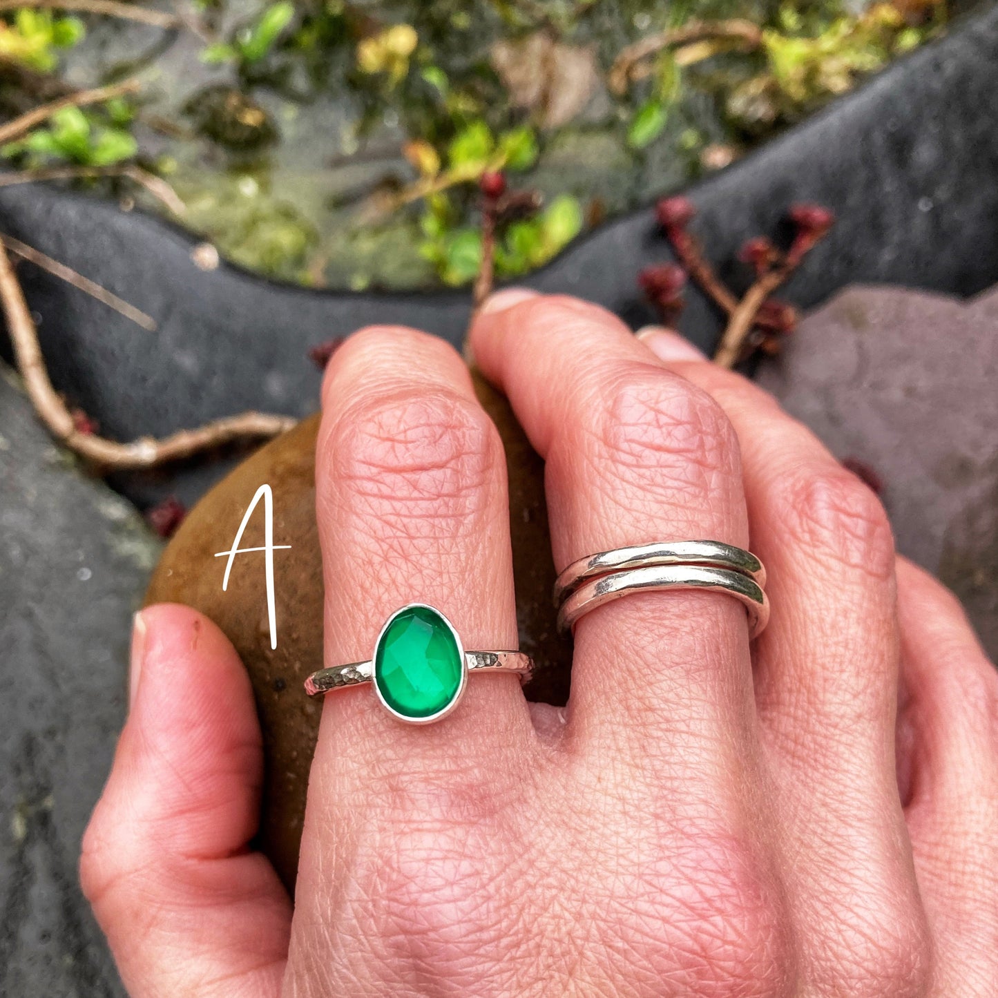 Green with Envy Onyx Rings