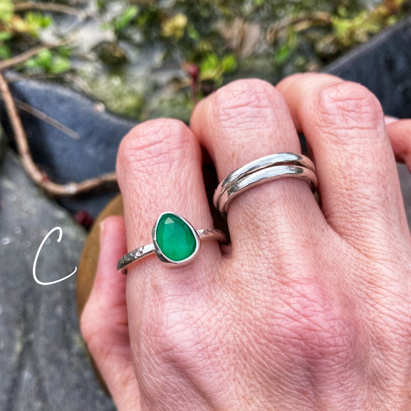 Green with Envy Onyx Rings