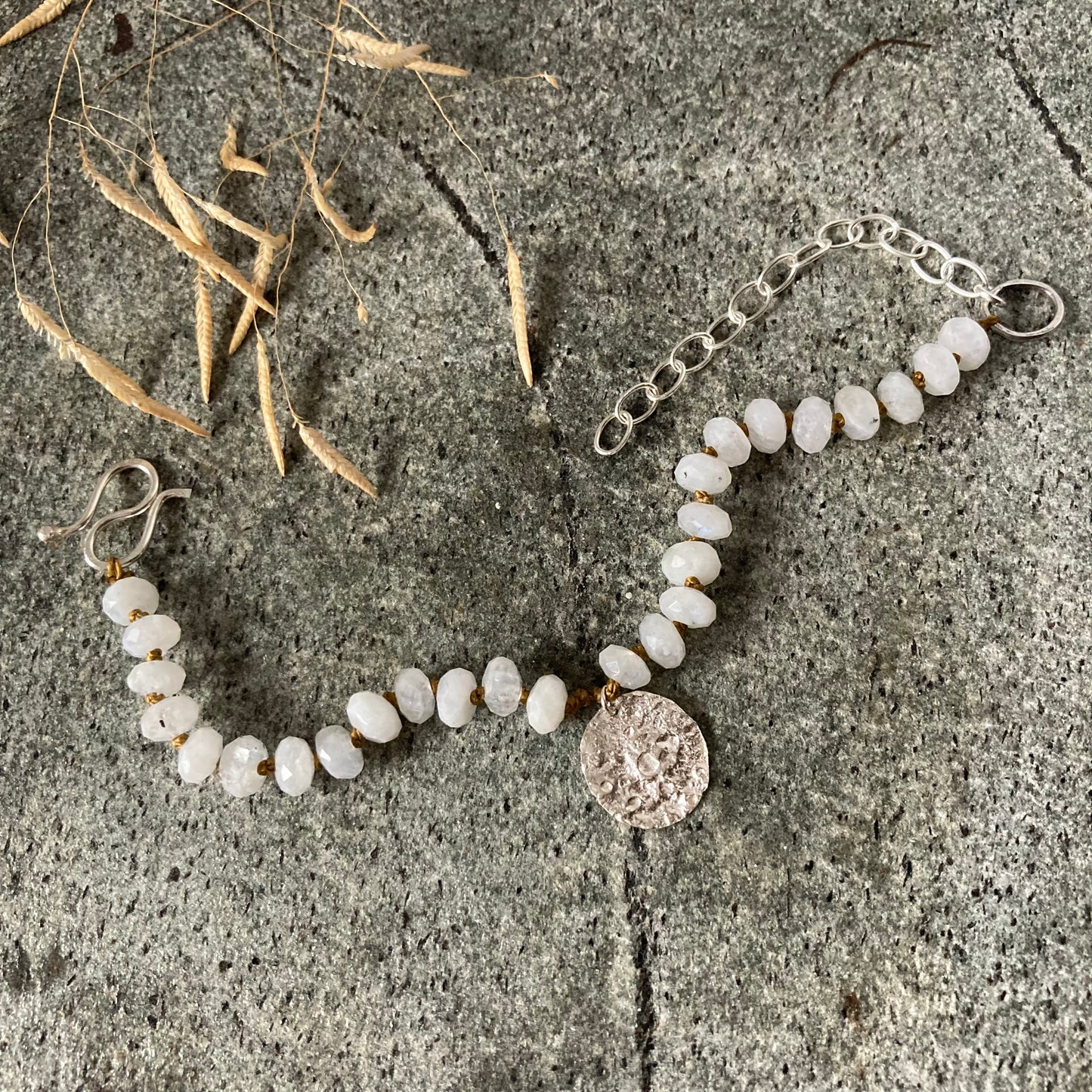 Sterling Silver Moonstone Bracelet