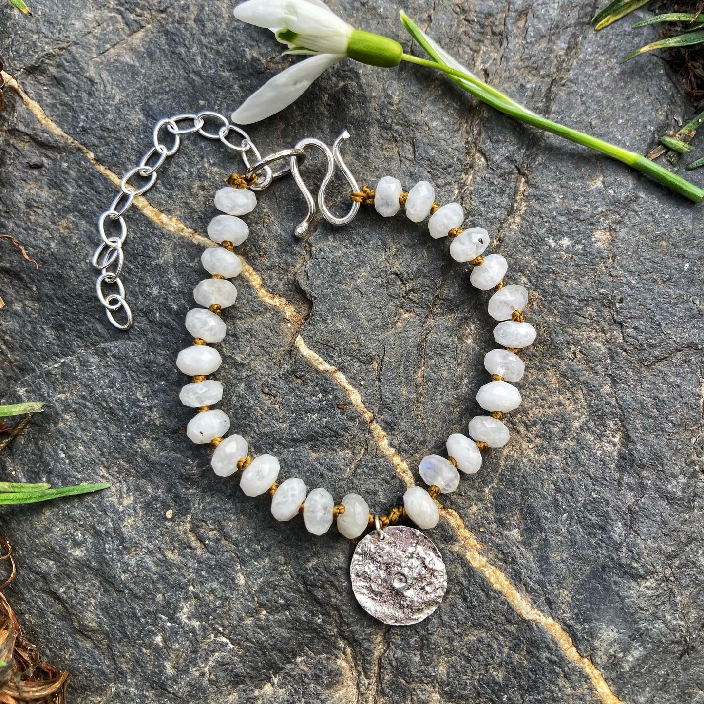 Sterling Silver Moonstone Bracelet