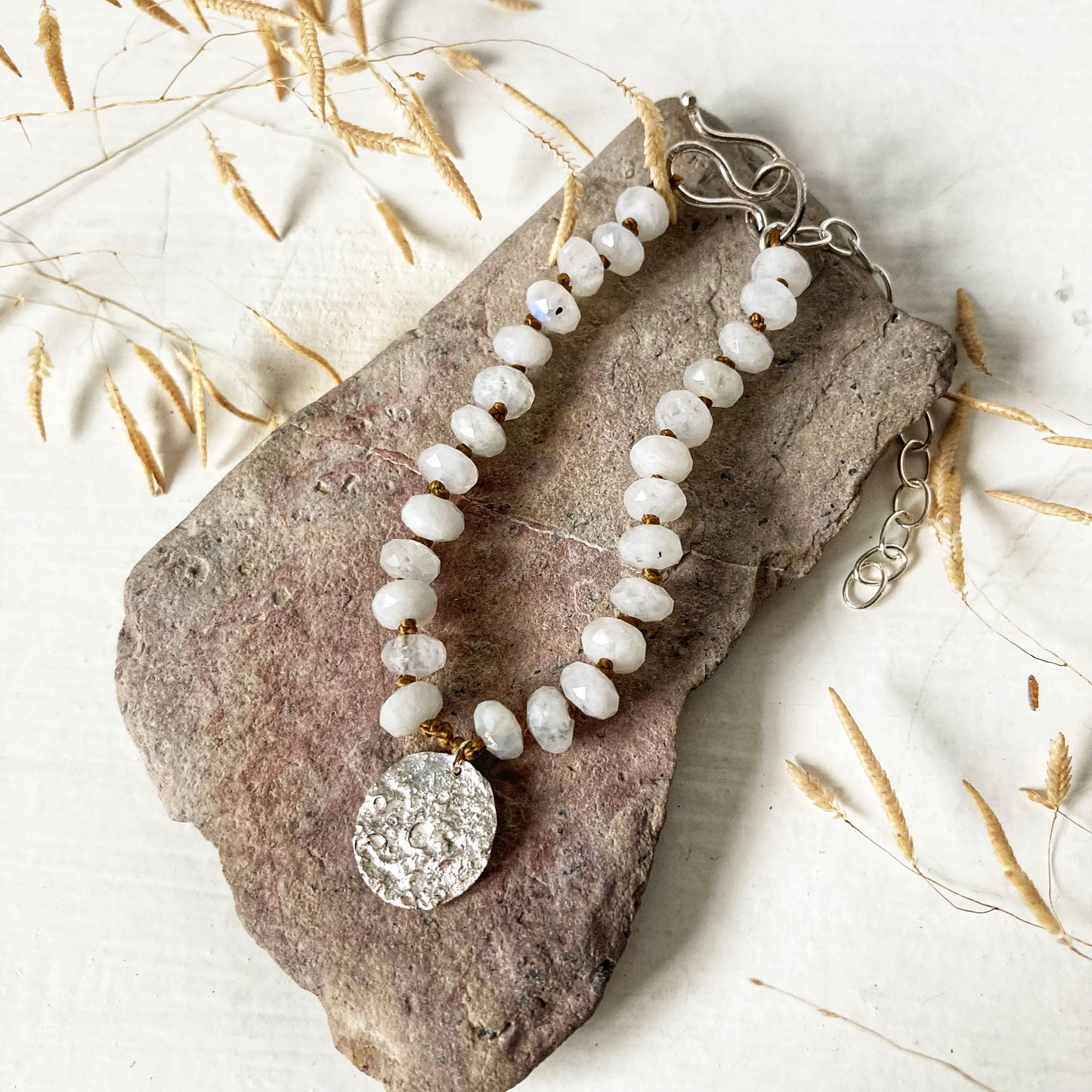 Sterling Silver Moonstone Bracelet