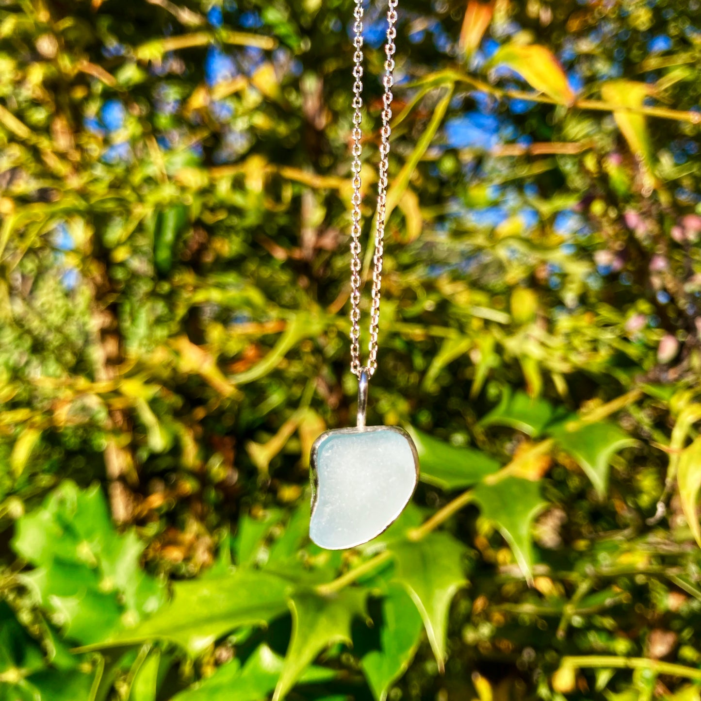 Sea Mist Sea Glass Necklace