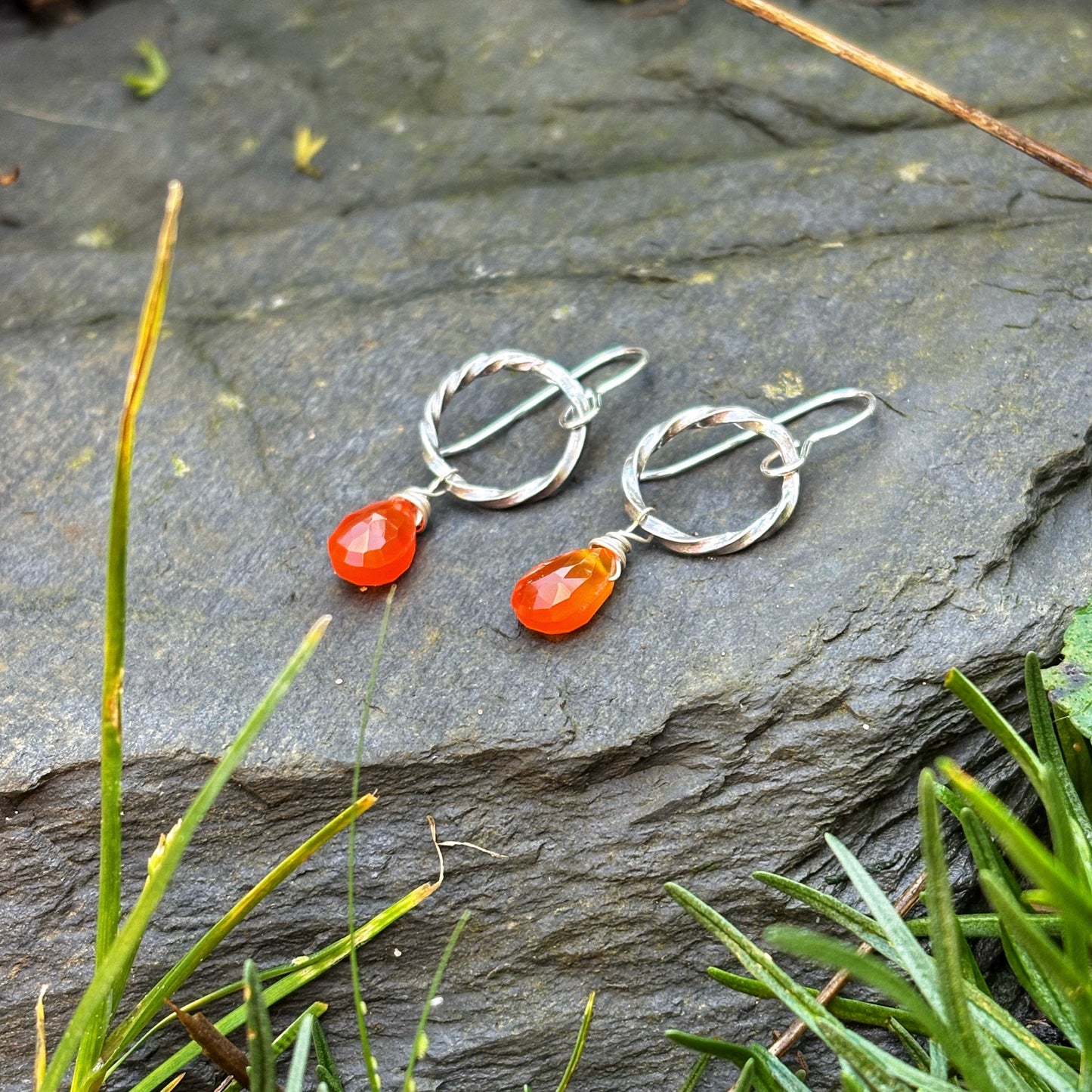 Carnelian Drop Earrings