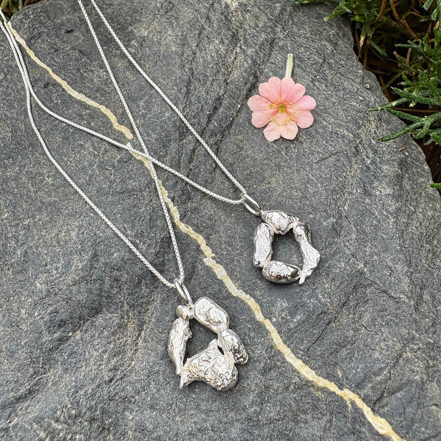 Tide Woven Silver Necklaces