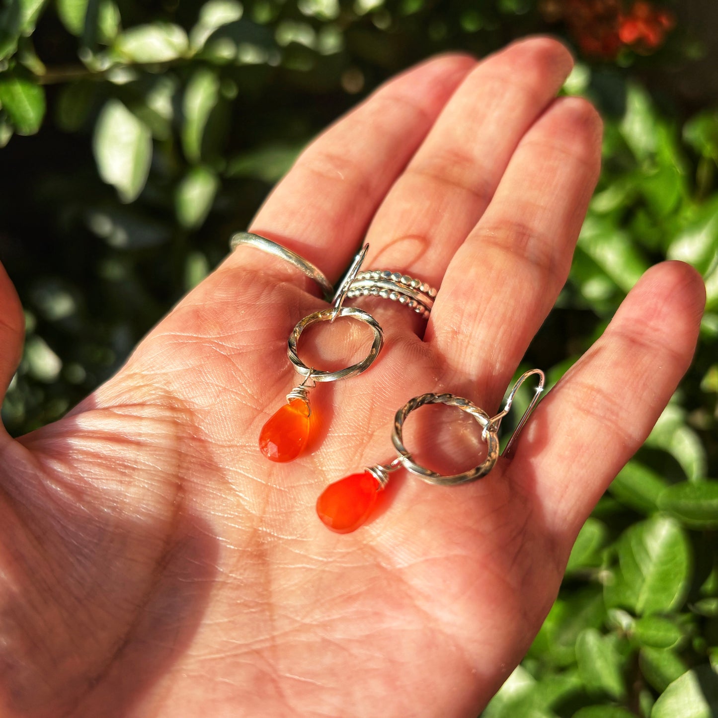 Carnelian Drop Earrings
