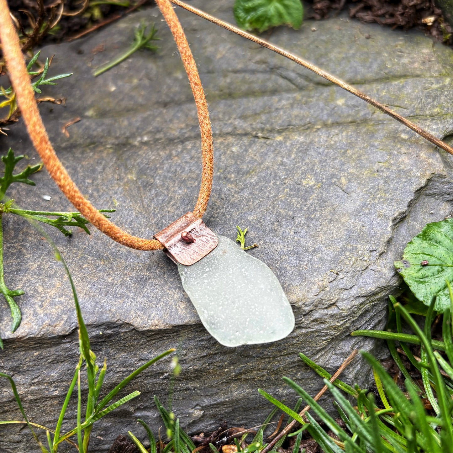 Seafoam Sea Glass Necklace
