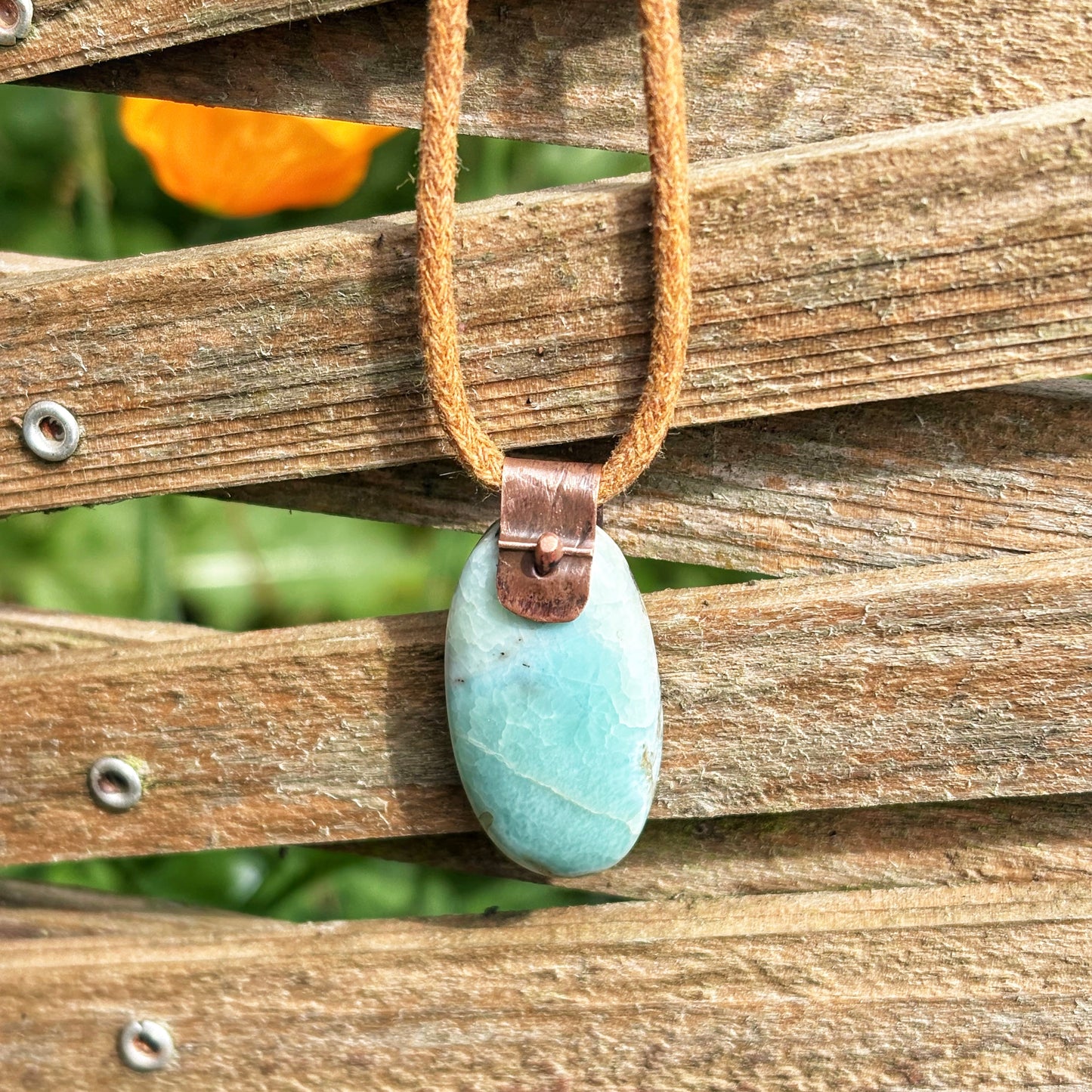 Rustic Larimar Necklace