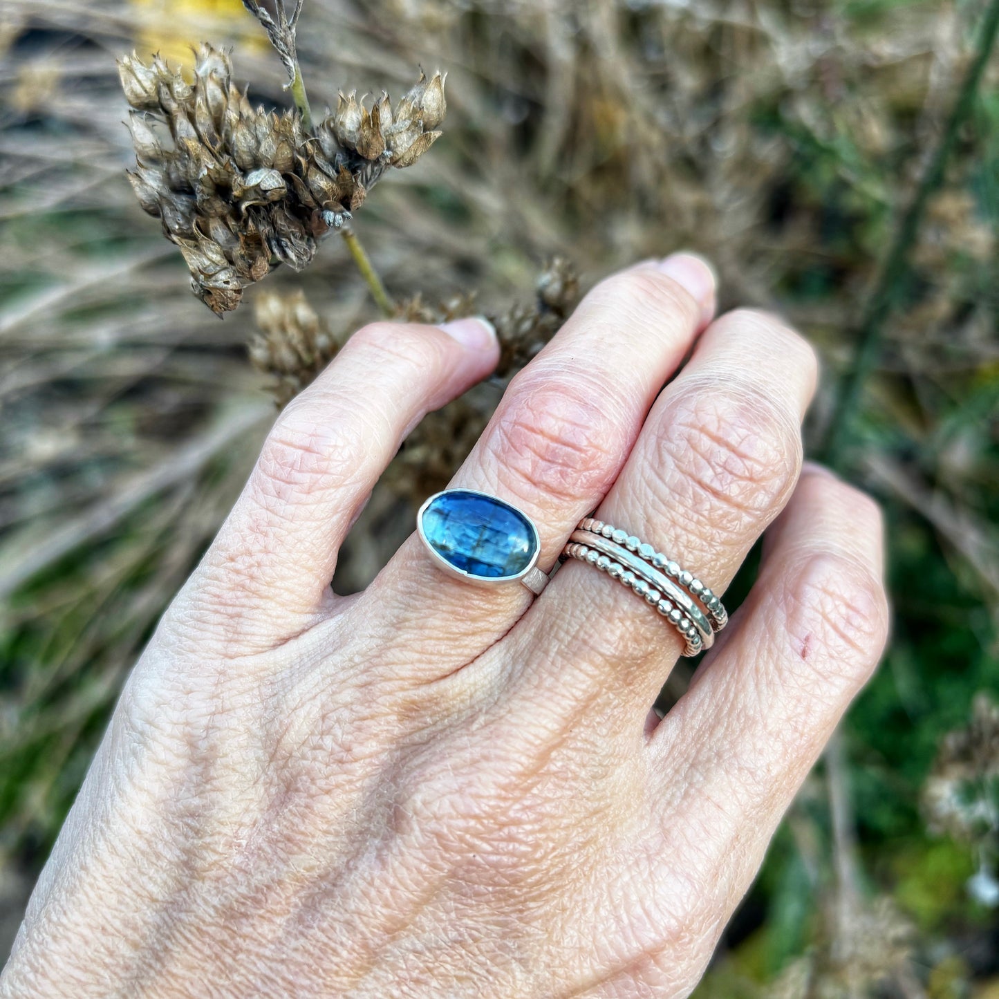 Blue Kyanite Ring