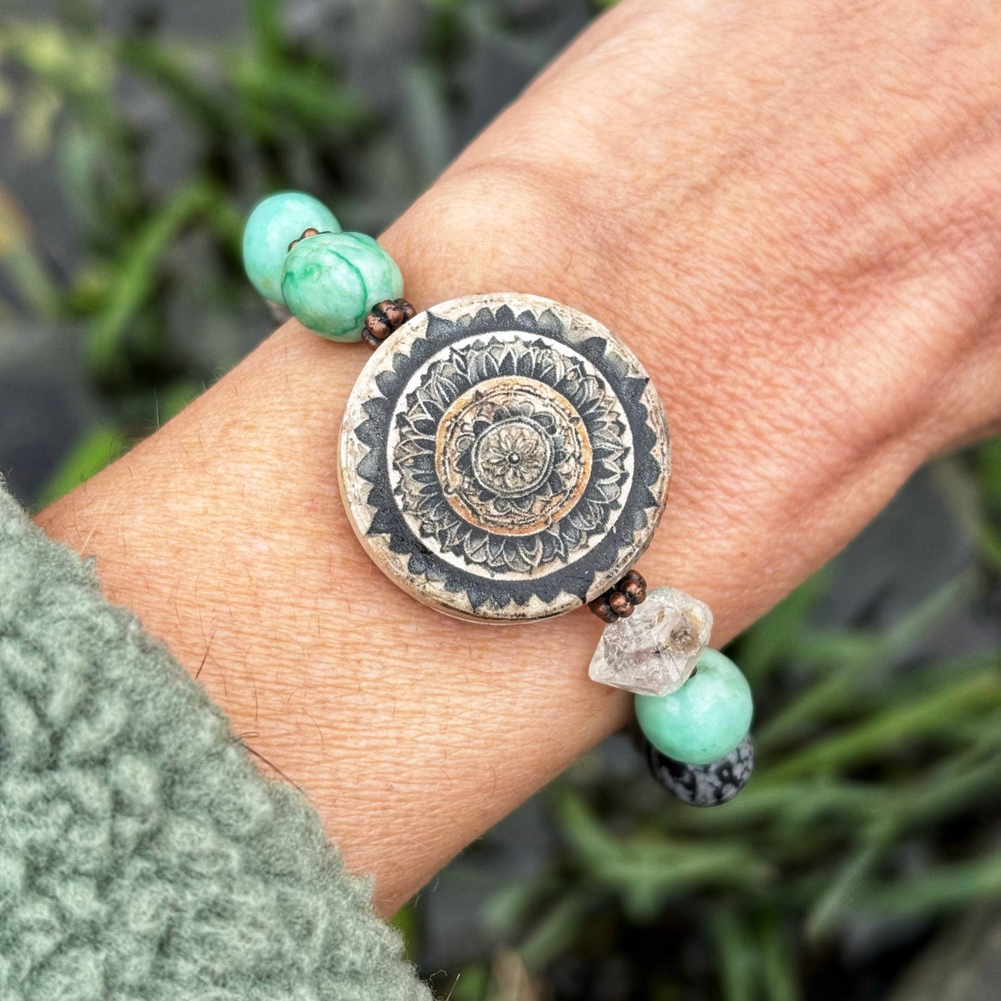 Black Mandala Bracelet