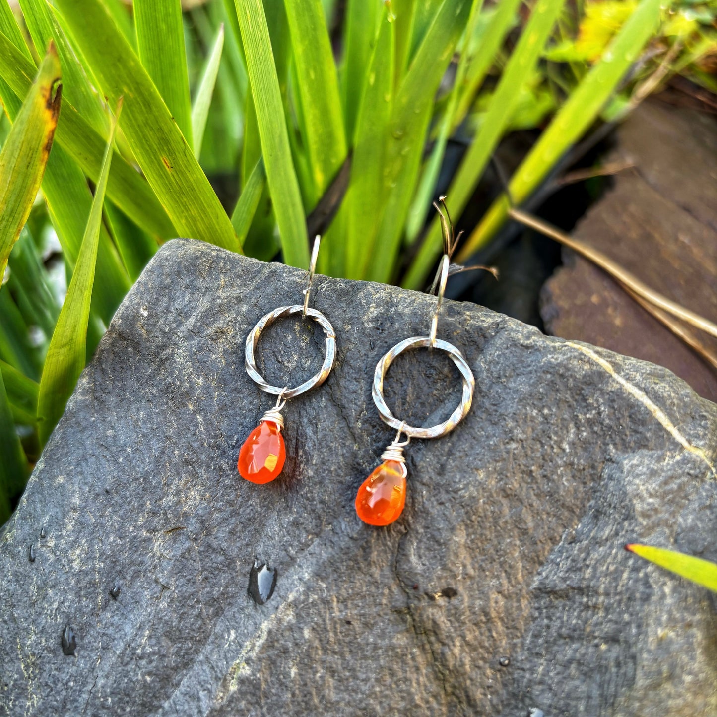 Carnelian Drop Earrings