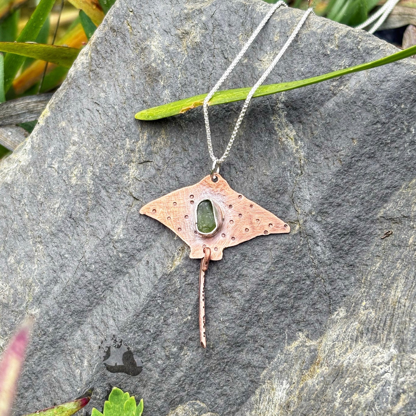 Ocean Forged Ray Necklace