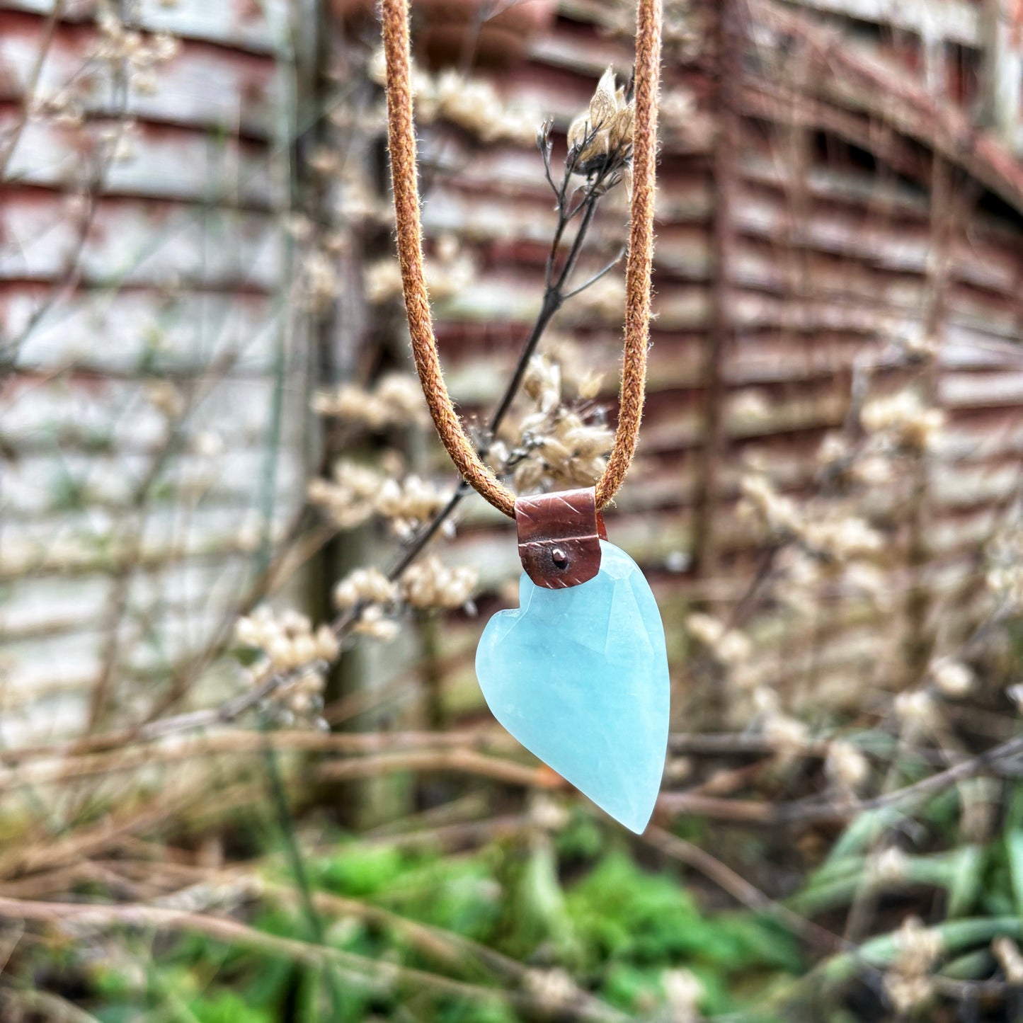 Gemstone Love Heart Necklaces