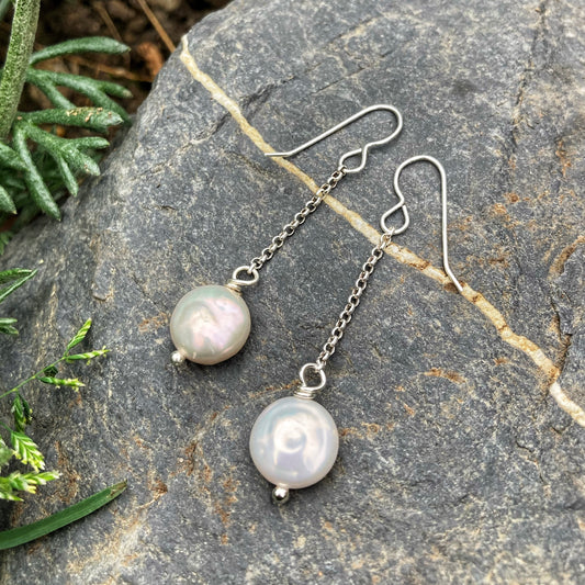 Ocean Pearl Drop Earrings