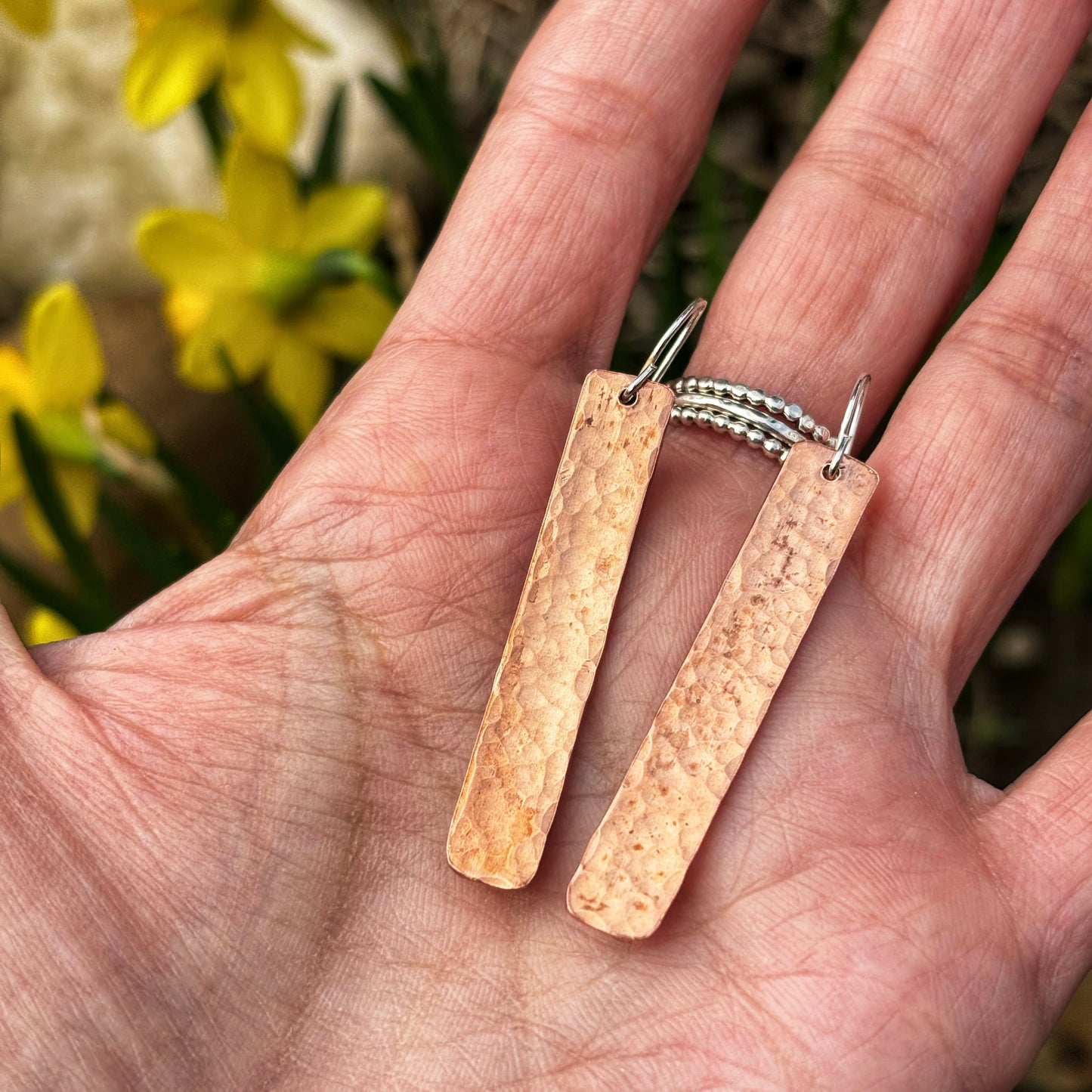 Flowing Creek Copper Earrings