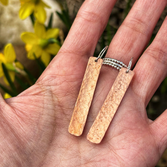 Flowing Creek Copper Earrings