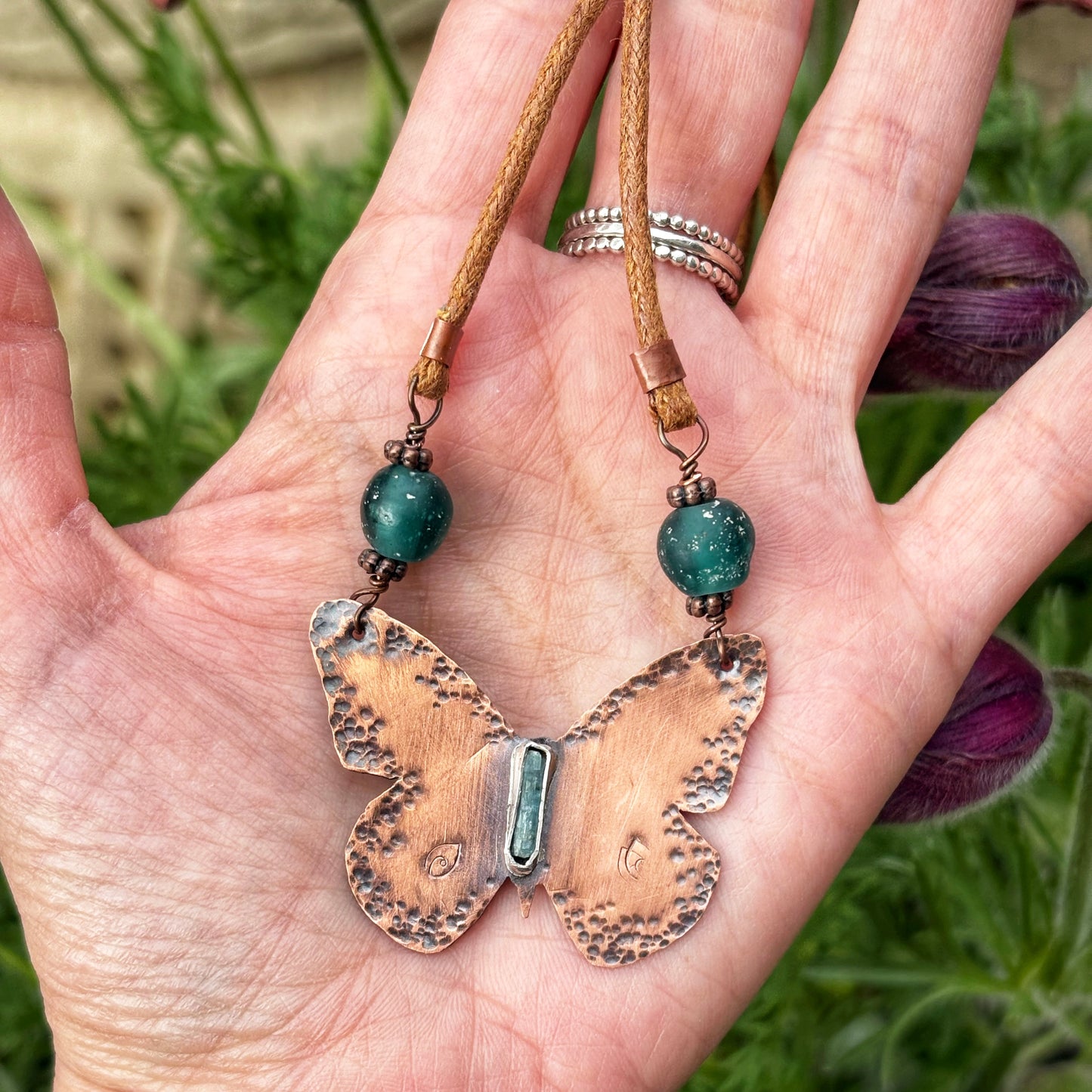Copper Butterfly Necklace