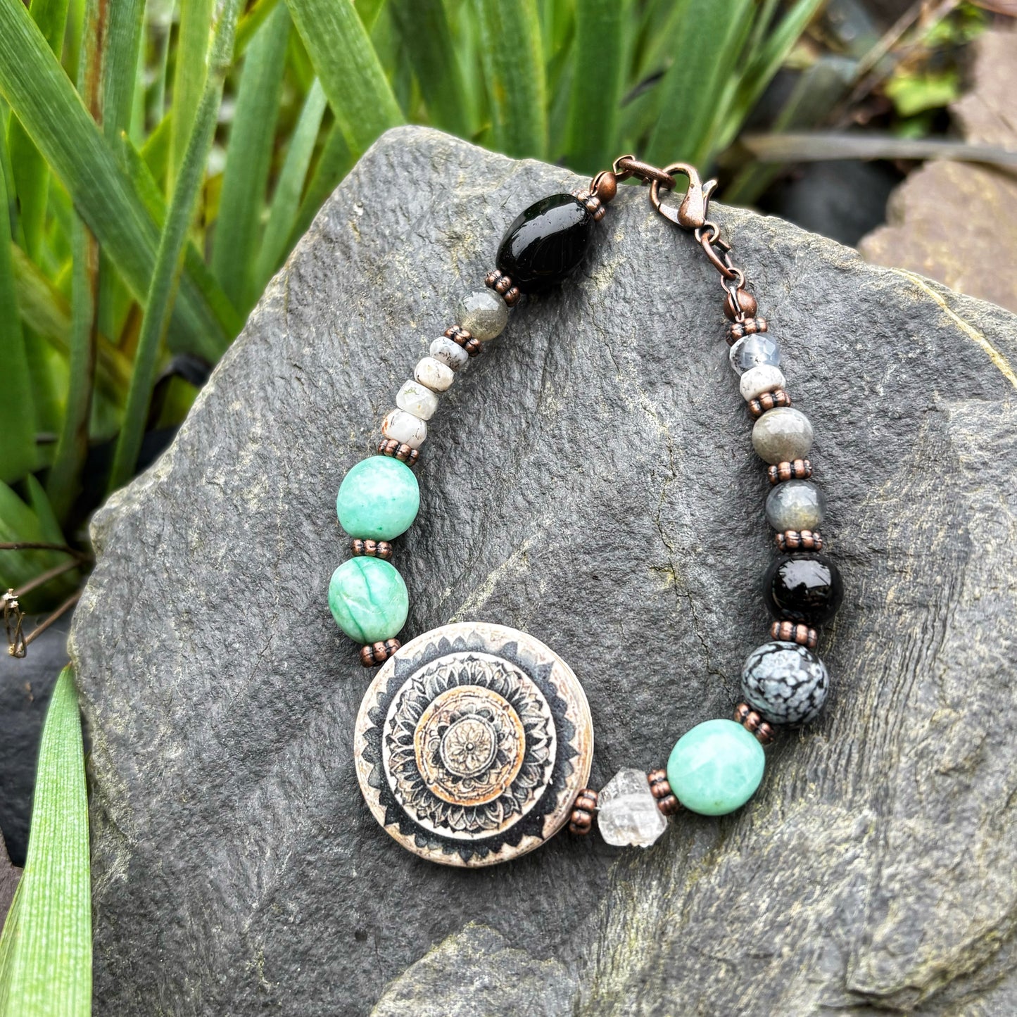 Black Mandala Bracelet