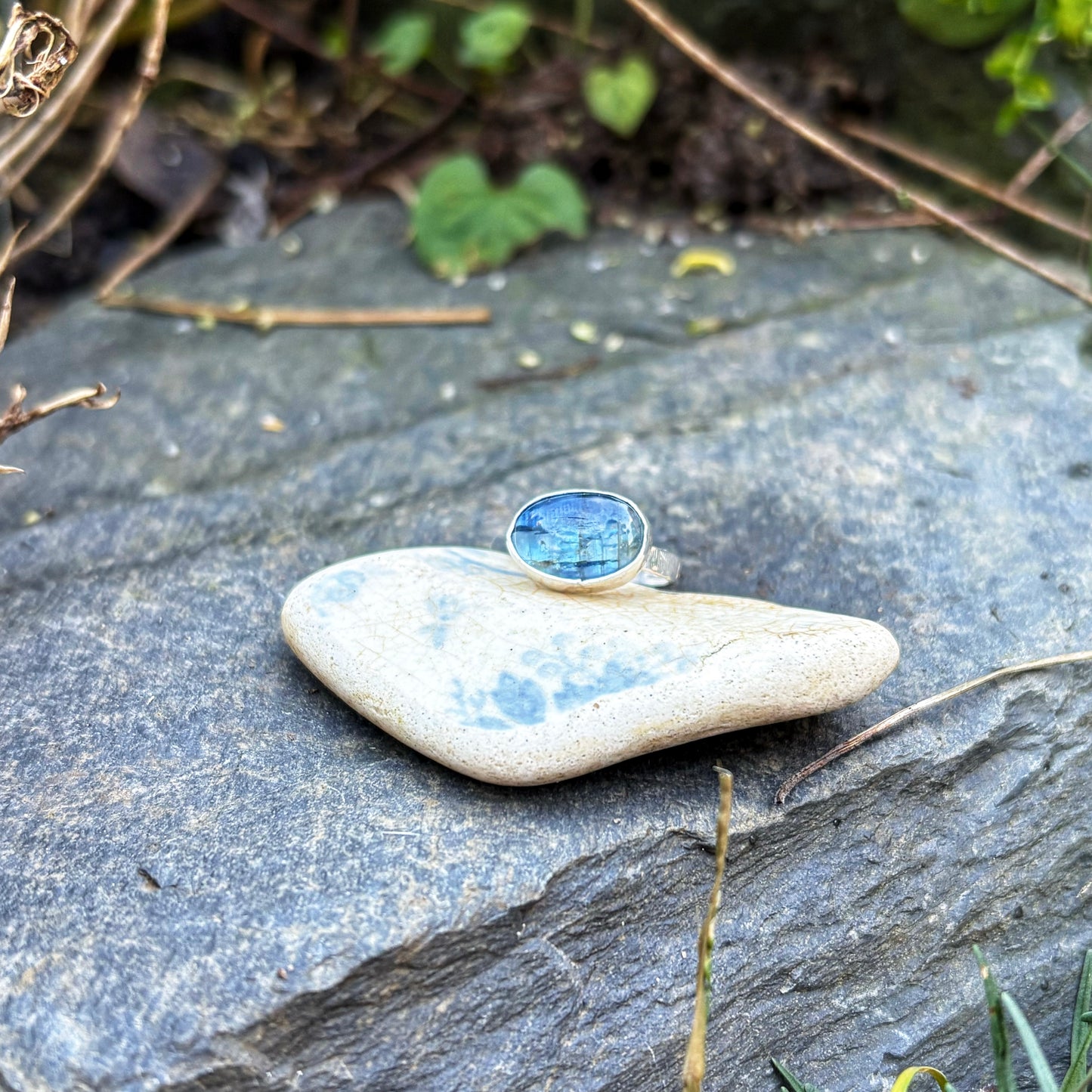 Blue Kyanite Ring
