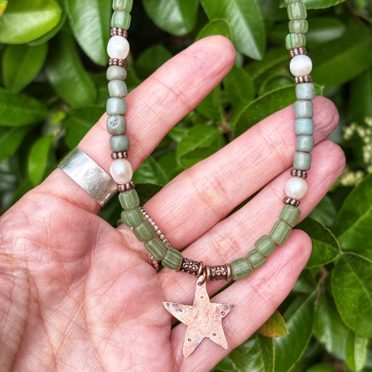 Handmade Copper Starfish Necklace