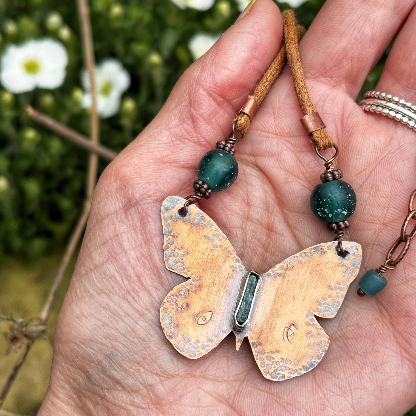 Copper Butterfly Necklace