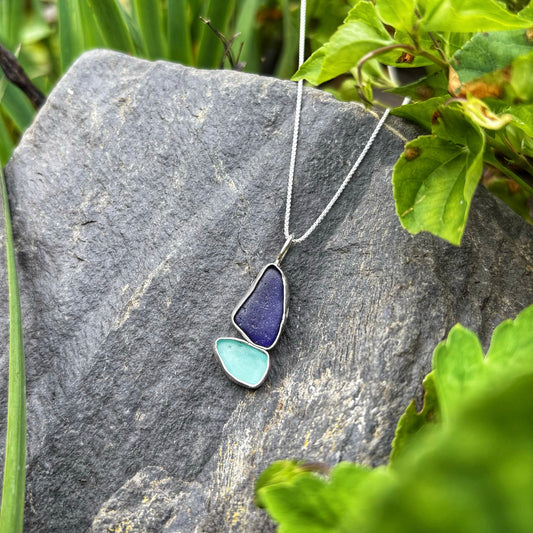 Cobalt Sailboat Necklace