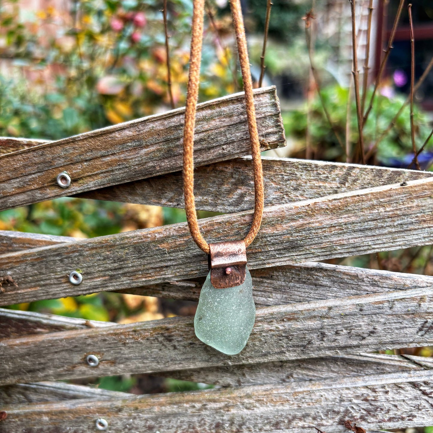 Seafoam Sea Glass Necklace