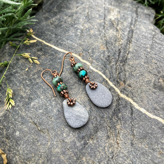 Beach Slate Earrings