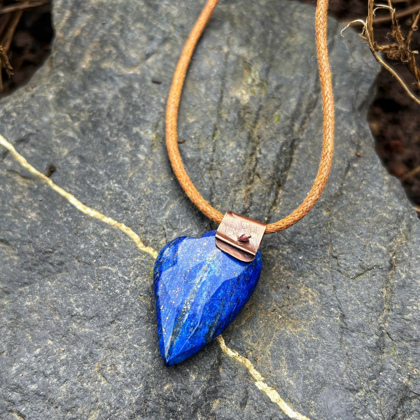 Gemstone Love Heart Necklaces