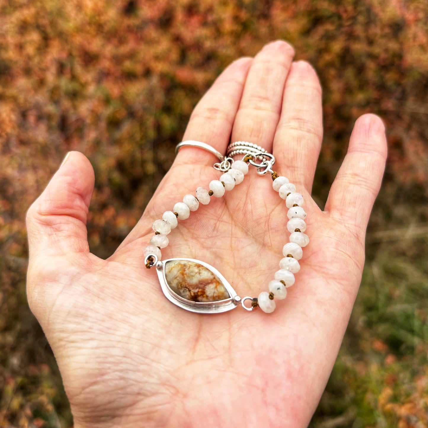 Autumn Moonstone Bracelet