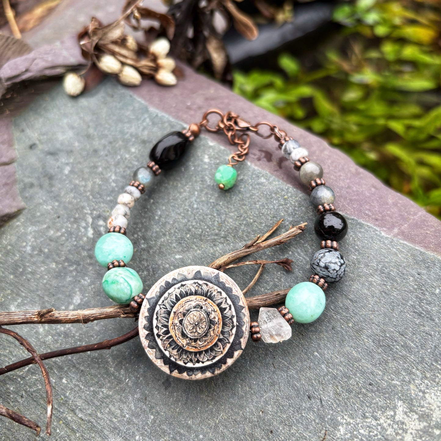 Black Mandala Bracelet