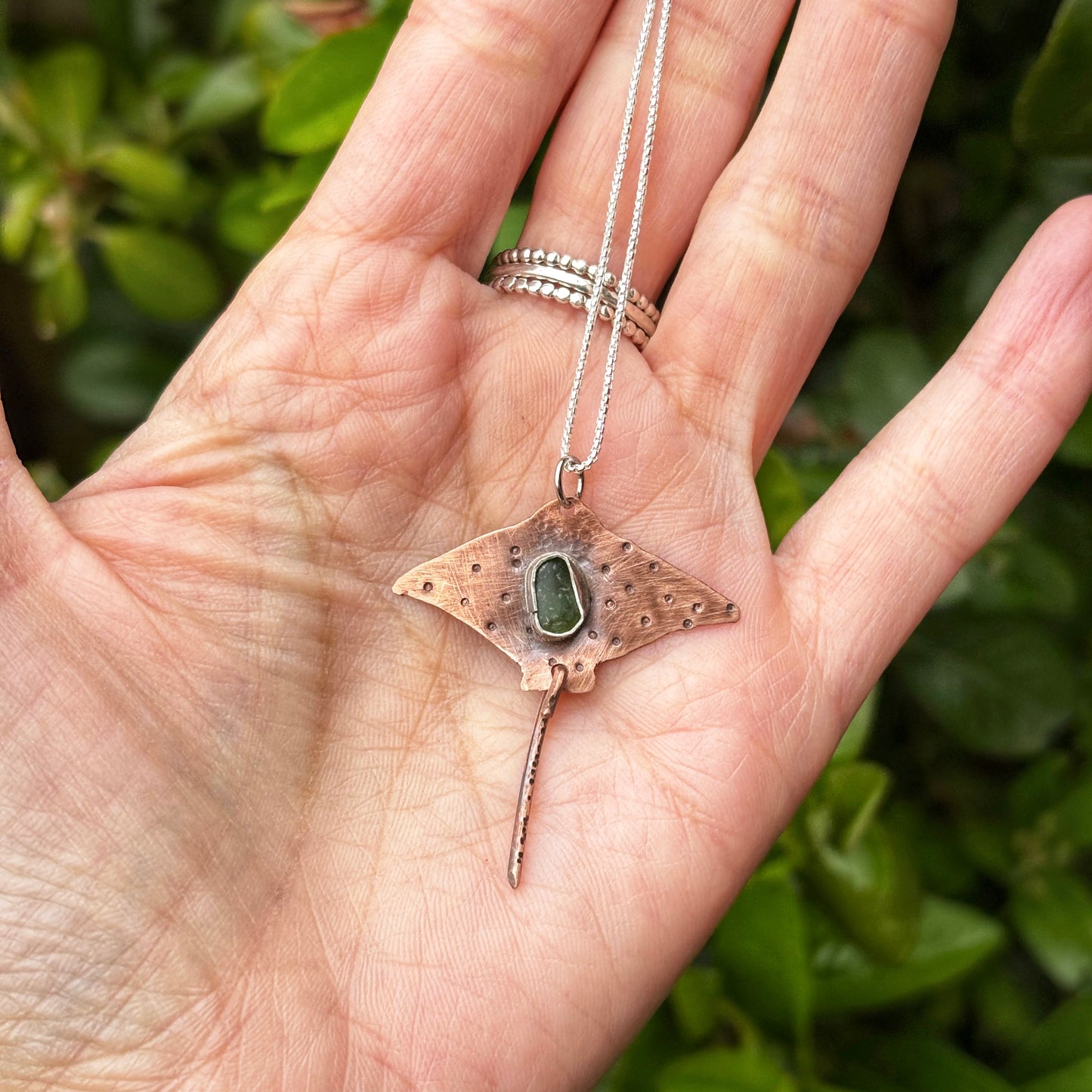 Ocean Forged Ray Necklace
