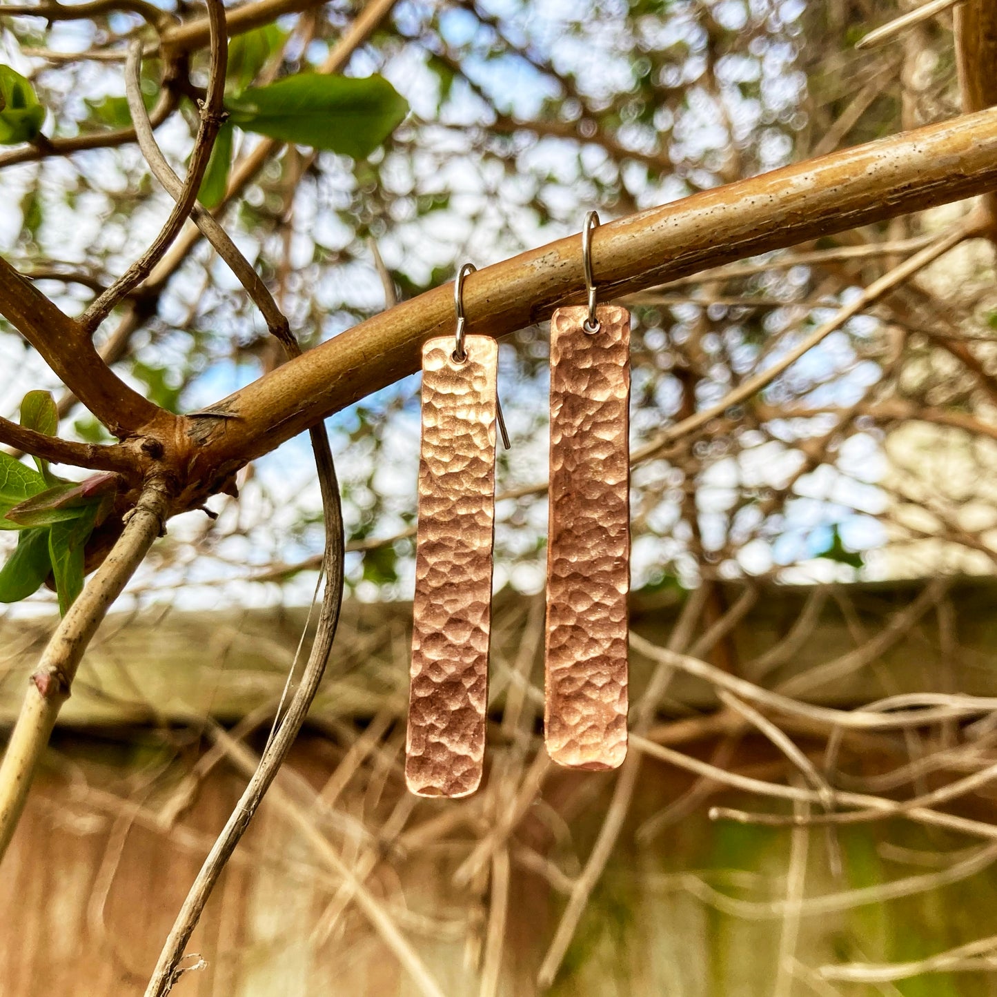 Flowing Creek Copper Earrings