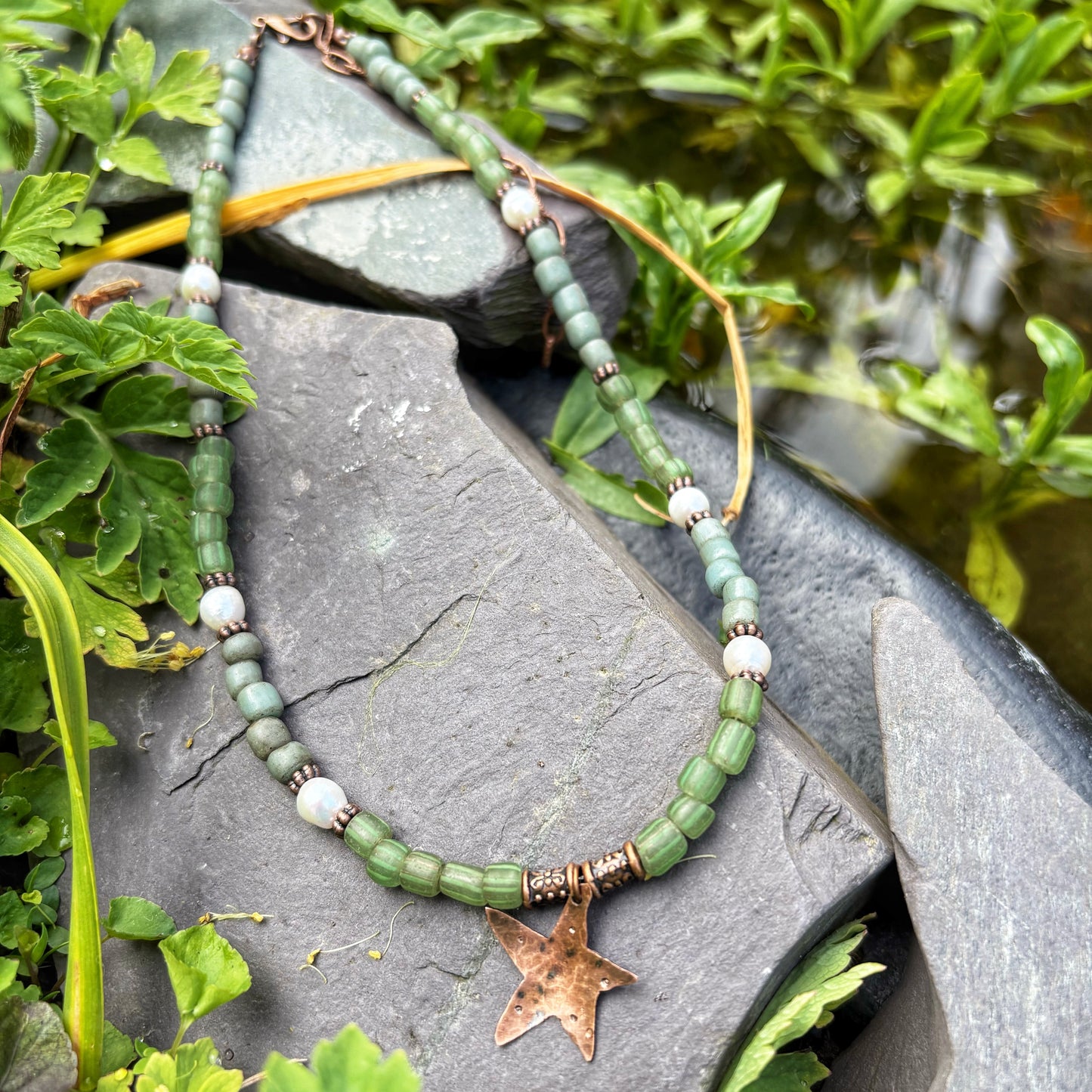 Handmade Copper Starfish Necklace