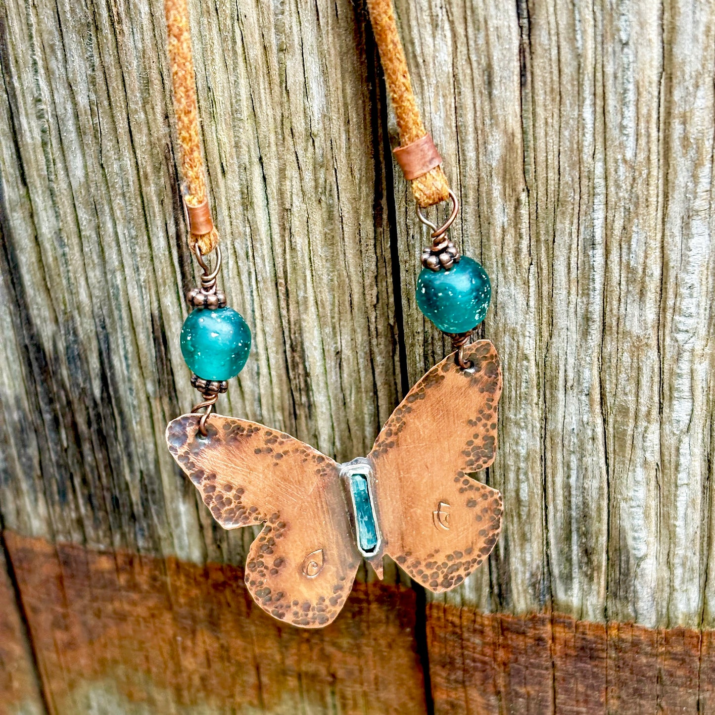 Copper Butterfly Necklace