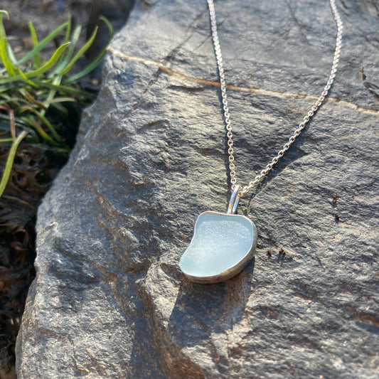 Sea Mist Sea Glass Necklace